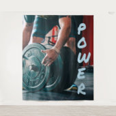 パワーウェイトリフティングジムヘルス タペストリー (正面)