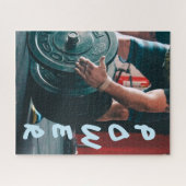 パワーウエイトリフティングジムのヘルス ジグソーパズル (横)