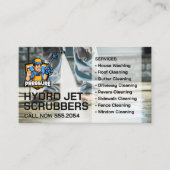 パワーウォッシャークリーニング舗装 名刺 (正面)
