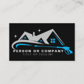 パワーウォッシャーハウスクリーニング圧力洗浄 名刺 (正面)