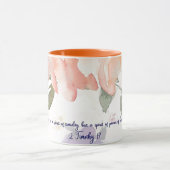 パワーウォーターの精神カラーフローラクリスチャン マグカップ (中央)