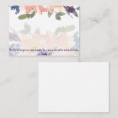 パワーウォーターの精神カラーフローラChristian Note C ノートカード (正面/裏面)