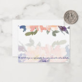 パワーウォーターの精神カラーフローラChristian Note C ノートカード (正面/裏面インサイチュ)