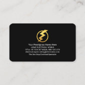 パワーオンスイッチ電気配線 名刺 (裏面)