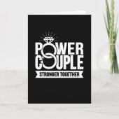 パワーカップルが共結婚立する記念日 カード (正面)