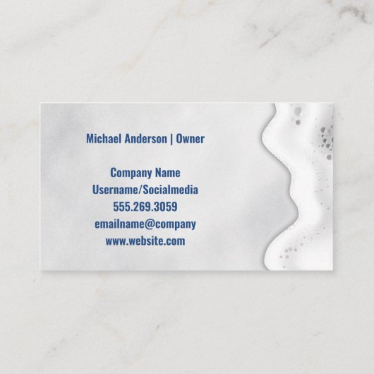 パワークリーナー洗浄 | Soap Suds 名刺 (裏面)