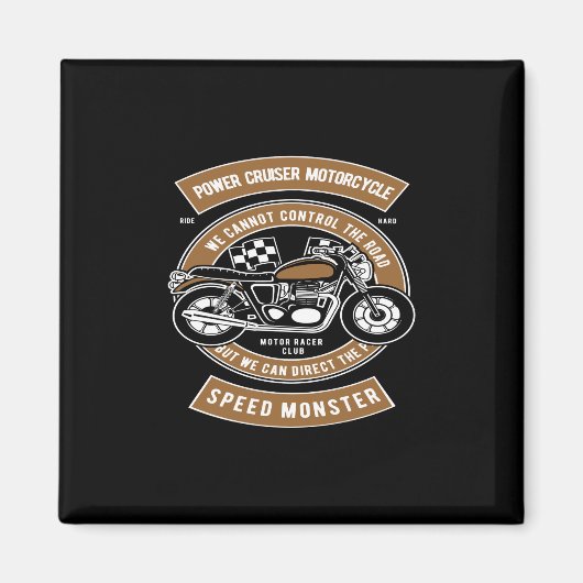 パワークルーザーのオートバイのスピードモンスター マグネット (正面)