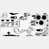 パワーグリップフォンケースヴェニーダンベルデザイン Case-Mate iPhoneケース (裏面 (横))
