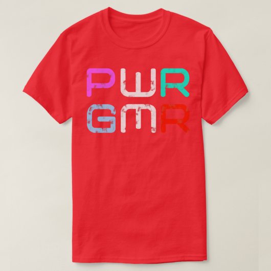 パワーゲーマー Tシャツ (デザイン正面)