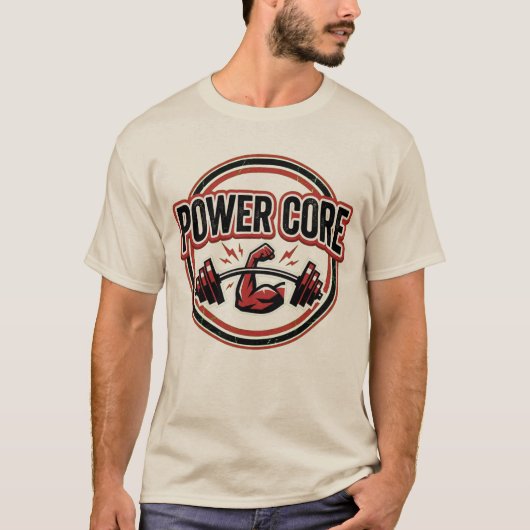 パワーコアジム ロゴTシャツ Tシャツ (正面)