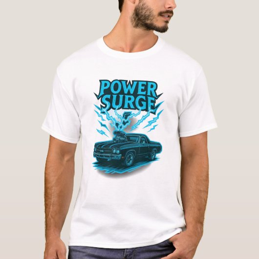 パワーサージ1970シボレーEl Camino SS Tシャツ (正面)