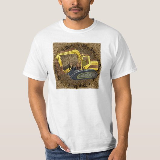 パワーショベルTシャツ Tシャツ (正面)