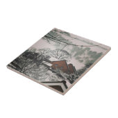 パワーズウェールズ薄暗い冬の風景 タイル (側面)