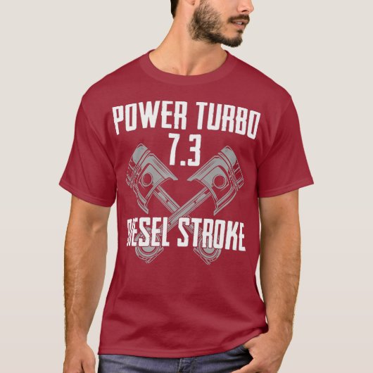 パワーターボ73ディーゼルストロークプレミアム Tシャツ (正面)
