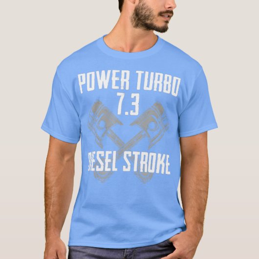 パワーターボ73ディーゼルストローク Tシャツ (正面)
