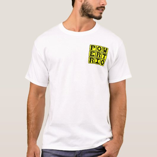 パワートリオ、音楽ジャンル Tシャツ (正面)