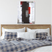 「パワートリップ」白黒抽象芸術アート キャンバスプリント (インサイチュ (寝室))