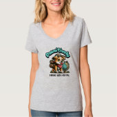 パワードと一緒にハイキング Tシャツ (正面)