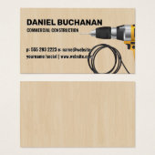 パワードリル |木製フローリングの背景 (正面&裏面)