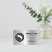 パワードリル |金属の背景 名刺 (スタンド正面)