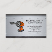 パワードリル |金属製リベット 名刺 (正面)