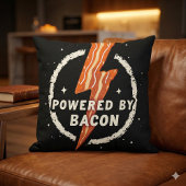 パワーバイベーコンおもしろいレトログルメ美学 クッション