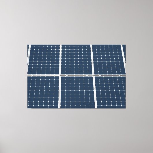 パワーパネル太陽ののイメージおもしろい キャンバスプリント (正面)