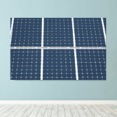 パワーパネル太陽ののイメージおもしろい キャンバスプリント (インサイチュ (ウッドフロア))