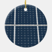 パワーパネル太陽ののイメージおもしろい セラミックオーナメント (裏面)
