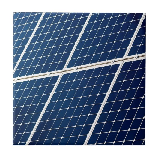パワーパネル太陽ののイメージおもしろい タイル (正面)