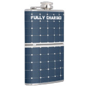 パワーパネル太陽ののイメージおもしろい フラスク (右)