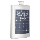 パワーパネル太陽ののイメージおもしろい フラスク (右)