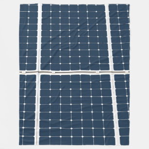 パワーパネル太陽ののイメージおもしろい フリースブランケット