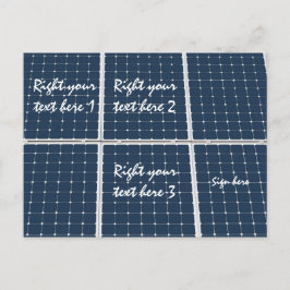 パワーパネル太陽ののイメージおもしろい ポストカード