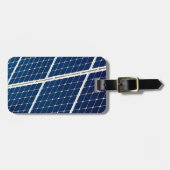パワーパネル太陽ののイメージおもしろい ラゲッジタグ (正面横)