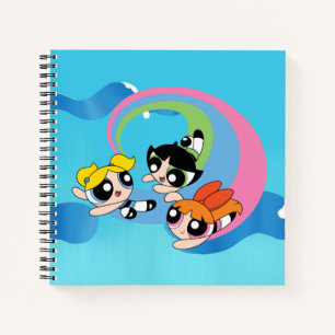 パワーパフの女の子が空を飛ぶ ノートブック