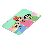 パワーパフ女の子が高く飛ぶ マグネット (左側)