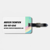 パワーパフ女の子が高く飛ぶ ラゲッジタグ (裏面横)