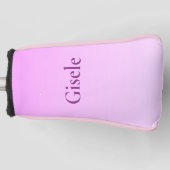 パワーピンク勾配ゴルフヘッドカバー ゴルフヘッドカバー (正面)