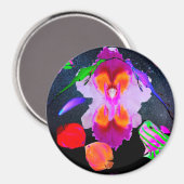 パワーフラワーでロマンチックなコスモス マグネット (正面/裏面)