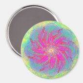 パワーフラワーによる宇宙オアシス マグネット (正面/裏面)