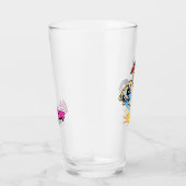 パワープフの女の子が空中に飛び上がる タンブラーグラス (右)