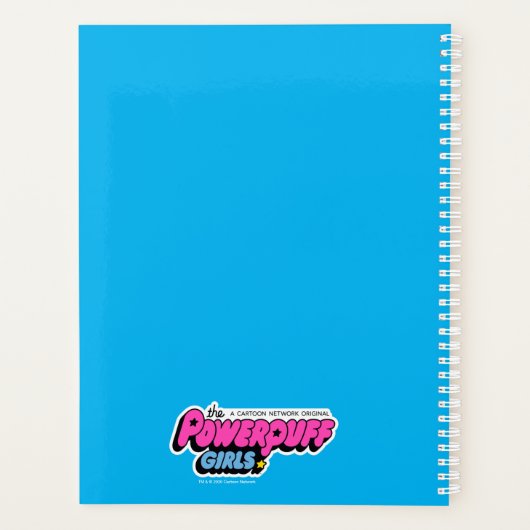 パワープフの女の子が空中に飛び上がる プランナー手帳 (裏面)