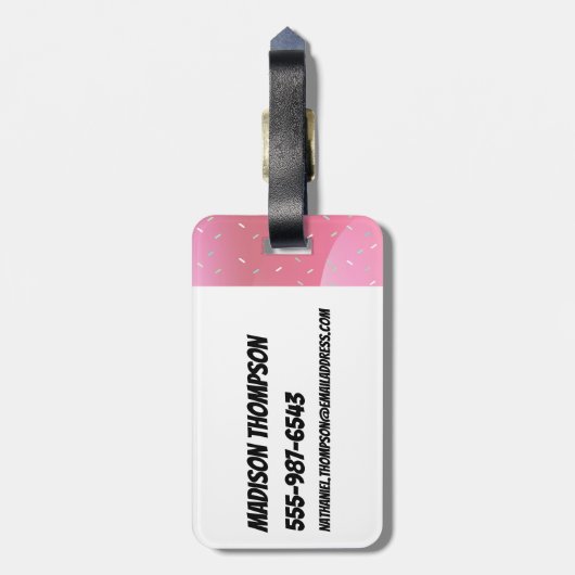 パワープフガールズパウファクター ラゲッジタグ (裏面縦)