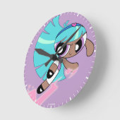 パワープフガールズブリス ラウンド壁時計 (傾斜)