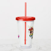 パワープフガールズ顔パターン アクリルタンブラー (右)
