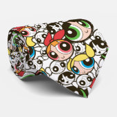 パワープフガールズ顔パターン ネクタイ (ロール)