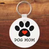 パワープリント犬の母 キーホルダー (正面)