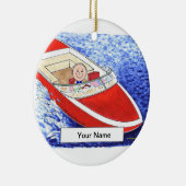 パワーボート – 男性 セラミックオーナメント (右)