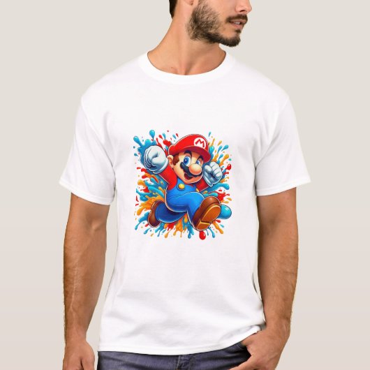 パワーマリオ Tシャツ (正面)